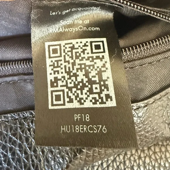 Rebecca Minkoff Keith black pebbled leather suede medium size satchel purse - Picture 14 of 14